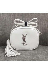 Saint Laurent Monogram Blogger Bag In White Leather YS16SS VS01453