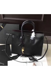 Saint Laurent Sac De Jour Souple Bag Black with Brown interior 378299 VS00633