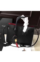 Saint Laurent Sac De Jour Souple Bag Black with Red interior 378299 VS03890