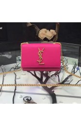 Saint Laurent Small Kate Monogram Smooth Leather Shoulder Bag Rose Y121240 VS05857