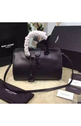 Saint Laurent Small Monogram Cabas Bag in Black Original Calfskin 394461 VS01120
