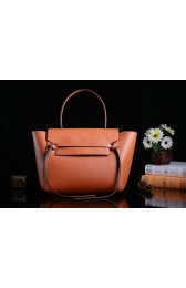 Sale 1:1 Celine Belt Bag 3345 in Oroginal Brown Smooth Calfskin VS08891