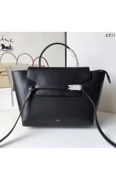 Sale 1:1 Celine Calfskin Belt Bag Black C010703 VS03345