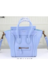 Sale 1:1 Celine Luggage Nano Bag Original Leather C3308S SkyBlue VS07435