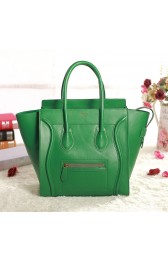 Sale 1:1 Celine Mini Luggage 3308 in Green Original Leather VS09331