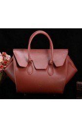 Sale 1:1 Celine Tie Nano Top Handle Bag Original Leather C3052 Brown VS02827