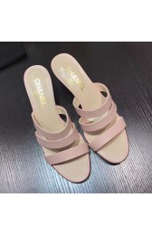 Sale 1:1 Chanel Silk Slide Pink C080202 VS00627