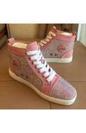 Sale 1:1 Christian Louboutin Louis Strass Flat Pink CL1250 VS02883