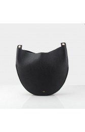 Sale 1:1 Fake Celine Hobo Handbag Original Grainy Leather 174893 Black VS03257