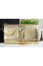 Sale 1:1 Fake YSL Monogramme Cross-body Shoulder Bag Croco Leather Y311214 Gold VS04083