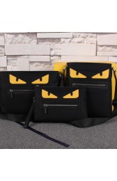 Sale 1:1 Fendi Bag Bugs Clutch Nylon Fabric FD95397 Black VS03916