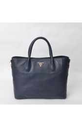 Sale 1:1 Knockoff Prada Large Tote BN2317 in Sapphire Blue Calfskin Leather with Gold Hardware XZ VS00002