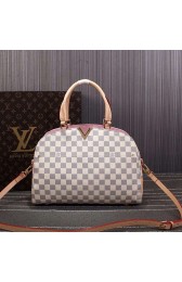 Sale 1:1 Louis Vuitton Damier Azur Canvas Kensington Bowling Bag N41505 VS09186