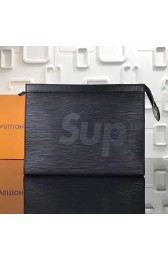 Sale 1:1 Louis Vuitton Epi Leather Supreme X Pochette Voyage MM Black M66888 VS03292