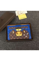 Sale 1:1 Louis Vuitton Monogram Canvas Petite Malle M40273 Blue VS08823