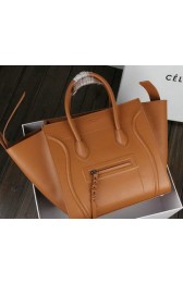 Top Celine Luggage Phantom Bag Smooth Leather Ci3341 Wheat VS00578