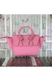 Top Celine Tie Nano Top Handle Bag Original Leather CT98313 Pink VS02356