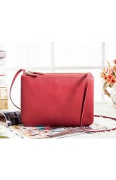 Top Celine Trio Crossbody Messenger Bag C3000 Red VS02857