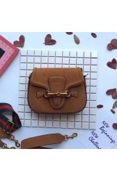 Top Gucci Lady Web Suede Shoulder Bag Brown 380573 VS03618