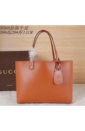 Top Knockoff Gucci Reversible GG Leather Tote Bag 368568 Wheat VS00866