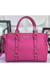 Top miu miu Top Handle Bag Sheepskin Leather M6809 Pink VS07951