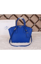 Top Prada Grainy Leather Tote Bag BN1905 Blue VS00553