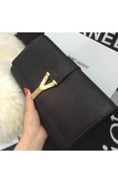 Top YSL Chyc Travel Case Original Leather 302101 Black VS06316