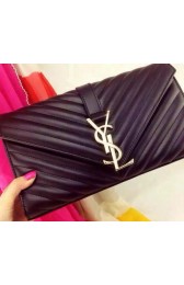 YSL Classic Monogramme Flap Bag Nappa Leather Y33210 Black VS03339