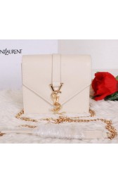Yves Saint Laurent Classic Flap Front Bag Y7142 OffWhite VS09649