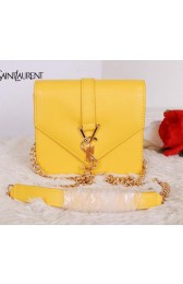 Yves Saint Laurent Classic Flap Front Bag Y7142 Yellow VS01706