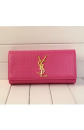 Yves Saint Laurent Classic Monogramme Clutch Y9939 Rose VS05373