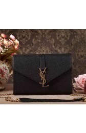 Yves Saint Laurent Classic Monogramme Flap Bag Y5479 Black VS08817