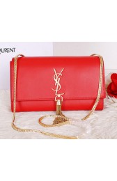 Yves Saint Laurent Monogramme Cross-body Shoulder Bag Y7130 Red VS08405