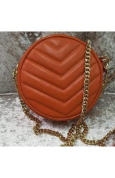 Yves Saint Laurent Monogramme Leather Shoulder Bag Y30260 Orange VS03563