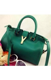 Yves Saint Laurent Small Cabas Chyc Bag Y3011 Green VS04350